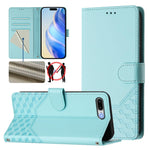 Custodia per telefono in pelle con stampa a nido d'ape e protezione RFID, For iPhone XR, For iPhone XS Max, For iPhone 8 Plus / 7 Plus