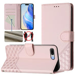 Custodia per telefono in pelle con stampa a nido d'ape e protezione RFID, For iPhone XR, For iPhone XS Max, For iPhone 8 Plus / 7 Plus