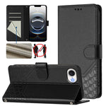 Custodia per telefono in pelle con stampa a nido d'ape e protezione RFID, For iPhone 17e / 16e, For iPhone 17 Pro Max, For iPhone 17 Pro, For iPhone 17