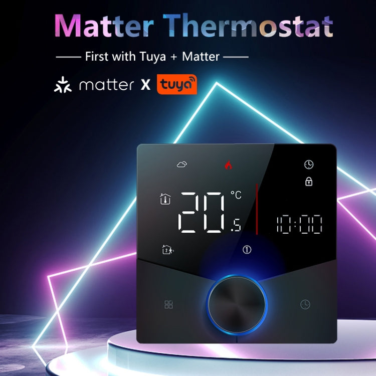 Termostato LED per la casa intelligente WiFi con Materia, BHT-009GALW-MT Water Heating, BHT-009GBLW-MT Electric Heating, BHT-009GCLW-MT Boiler Heating