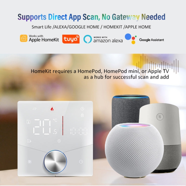 Termostato LED per la casa intelligente WiFi con Materia, BHT-009GALW-MT Water Heating, BHT-009GBLW-MT Electric Heating, BHT-009GCLW-MT Boiler Heating