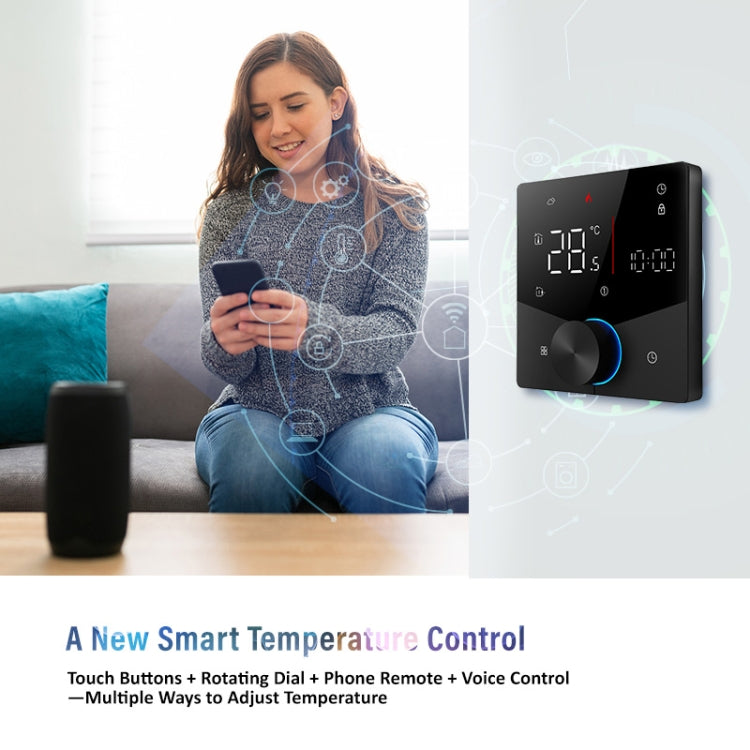 Termostato LED per la casa intelligente WiFi con Materia, BHT-009GALW-MT Water Heating, BHT-009GBLW-MT Electric Heating, BHT-009GCLW-MT Boiler Heating