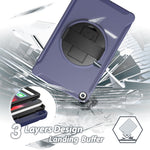 Custodia tablet TPU con rotazione 360° per Samsung Galaxy Tab A 1