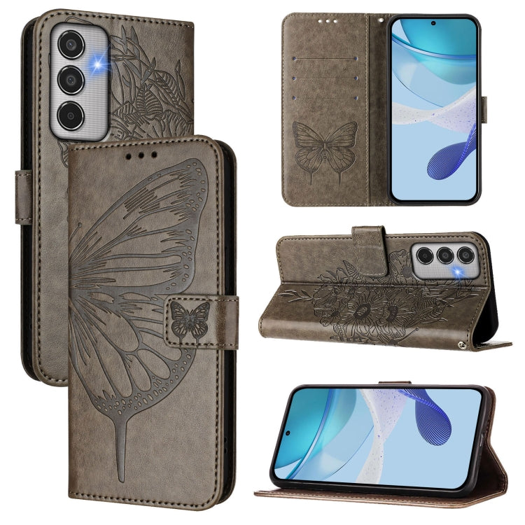 Custodia per telefono in pelle con farfalla in rilievo, For Samsung Galaxy M56 5G, For Samsung Galaxy M35
