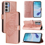 Custodia per telefono in pelle con farfalla in rilievo, For Samsung Galaxy M56 5G, For Samsung Galaxy M35