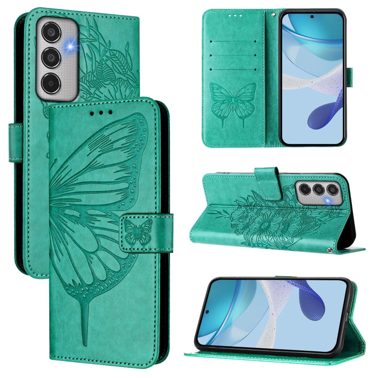 Custodia per telefono in pelle con farfalla in rilievo, For Samsung Galaxy M56 5G, For Samsung Galaxy M35