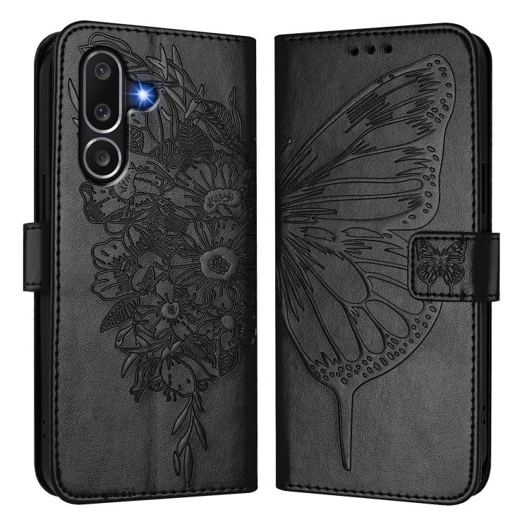 Custodia per telefono in pelle con farfalla in rilievo, For Samsung Galaxy M56 5G, For Samsung Galaxy M35