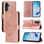 Custodia per telefono in pelle con farfalla in rilievo, For Samsung Galaxy M56 5G, For Samsung Galaxy M35