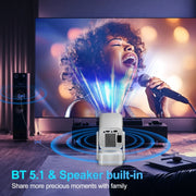 Proiettore portatile WiFi per la casa Y7S 720P Android 11 OS con altoparlante, Allwinner H713, RK3326