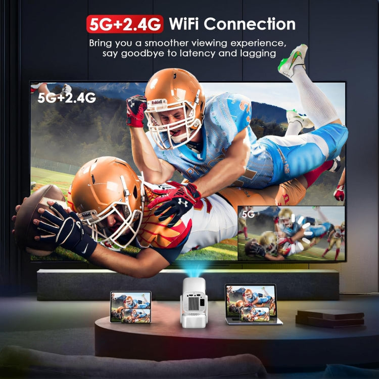 Proiettore portatile WiFi 720P Android 11 con altoparlante