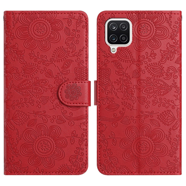 Custodia per telefono in pelle con motivo floreale in rilievo, For Samsung Galaxy A22 5G, For Samsung Galaxy A72, For Samsung Galaxy A53, For Samsung Galaxy A12