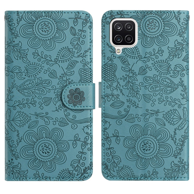 Custodia per telefono in pelle con motivo floreale in rilievo, For Samsung Galaxy A22 5G, For Samsung Galaxy A72, For Samsung Galaxy A53, For Samsung Galaxy A12