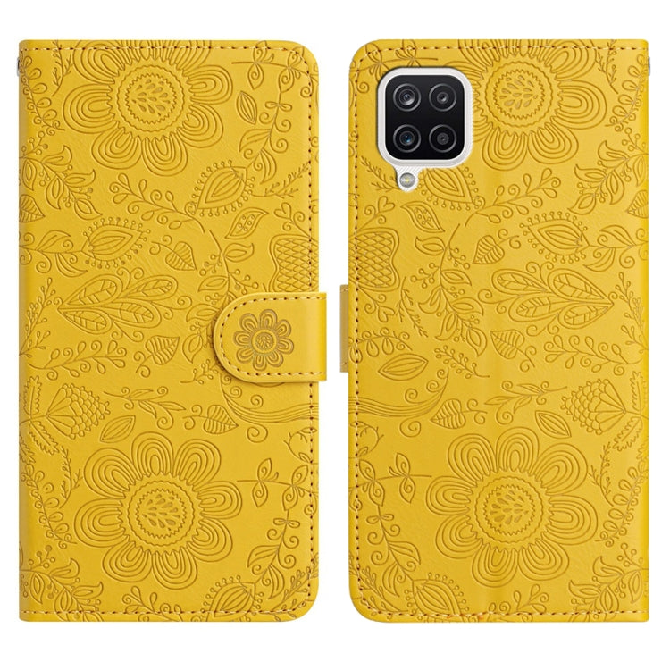 Custodia per telefono in pelle con motivo floreale in rilievo, For Samsung Galaxy A22 5G, For Samsung Galaxy A72, For Samsung Galaxy A53, For Samsung Galaxy A12