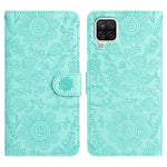 Custodia per telefono in pelle con motivo floreale in rilievo, For Samsung Galaxy A22 5G, For Samsung Galaxy A72, For Samsung Galaxy A53, For Samsung Galaxy A12