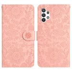 Custodia per telefono in pelle con motivo floreale in rilievo, For Samsung Galaxy A13 4G / A04 / A04s, For Samsung Galaxy A33, For Samsung Galaxy A32 5G / M32 5G, For Samsung Galaxy A52 / A52s