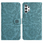 Custodia per telefono in pelle con motivo floreale in rilievo, For Samsung Galaxy A13 4G / A04 / A04s, For Samsung Galaxy A33, For Samsung Galaxy A32 5G / M32 5G, For Samsung Galaxy A52 / A52s
