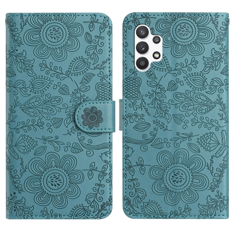 Custodia per telefono in pelle con motivo floreale in rilievo, For Samsung Galaxy A13 4G / A04 / A04s, For Samsung Galaxy A33, For Samsung Galaxy A32 5G / M32 5G, For Samsung Galaxy A52 / A52s