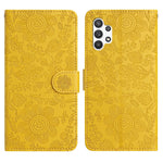 Custodia per telefono in pelle con motivo floreale in rilievo, For Samsung Galaxy A13 4G / A04 / A04s, For Samsung Galaxy A33, For Samsung Galaxy A32 5G / M32 5G, For Samsung Galaxy A52 / A52s