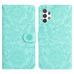 Custodia per telefono in pelle con motivo floreale in rilievo, For Samsung Galaxy A13 4G / A04 / A04s, For Samsung Galaxy A33, For Samsung Galaxy A32 5G / M32 5G, For Samsung Galaxy A52 / A52s