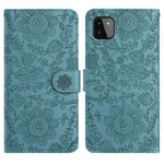 Custodia per telefono in pelle con motivo floreale in rilievo, For Samsung Galaxy A22 5G, For Samsung Galaxy A72, For Samsung Galaxy A53, For Samsung Galaxy A12