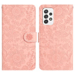 Custodia per telefono in pelle con motivo floreale in rilievo, For Samsung Galaxy A13 4G / A04 / A04s, For Samsung Galaxy A33, For Samsung Galaxy A32 5G / M32 5G, For Samsung Galaxy A52 / A52s