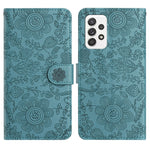 Custodia per telefono in pelle con motivo floreale in rilievo, For Samsung Galaxy A13 4G / A04 / A04s, For Samsung Galaxy A33, For Samsung Galaxy A32 5G / M32 5G, For Samsung Galaxy A52 / A52s