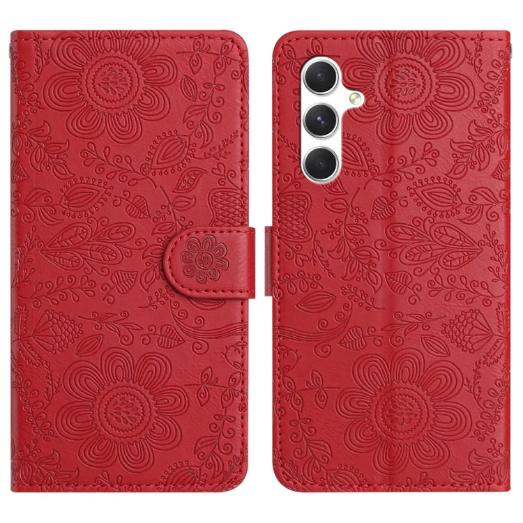 Custodia per telefono in pelle con motivo floreale in rilievo, For Samsung Galaxy A24, For Samsung Galaxy A14, For Samsung Galaxy A34, For Samsung Galaxy A54