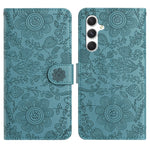 Custodia per telefono in pelle con motivo floreale in rilievo, For Samsung Galaxy A55, For Samsung Galaxy A35, For Samsung Galaxy A15, For Samsung Galaxy A05s