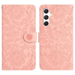 Custodia per telefono in pelle con motivo floreale in rilievo, For Samsung Galaxy A55, For Samsung Galaxy A35, For Samsung Galaxy A15, For Samsung Galaxy A05s