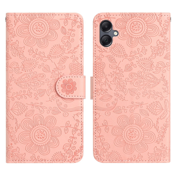Custodia per telefono in pelle con motivo floreale in rilievo, For Samsung Galaxy A36 5G, For Samsung Galaxy A16 5G, For Samsung Galaxy A06 4G, For Samsung Galaxy A25