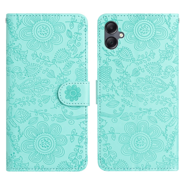 Custodia per telefono in pelle con motivo floreale in rilievo, For Samsung Galaxy A36 5G, For Samsung Galaxy A16 5G, For Samsung Galaxy A06 4G, For Samsung Galaxy A25