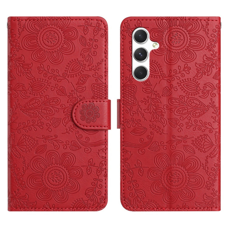 Custodia per telefono in pelle con motivo floreale in rilievo, For Samsung Galaxy A36 5G, For Samsung Galaxy A16 5G, For Samsung Galaxy A06 4G, For Samsung Galaxy A25