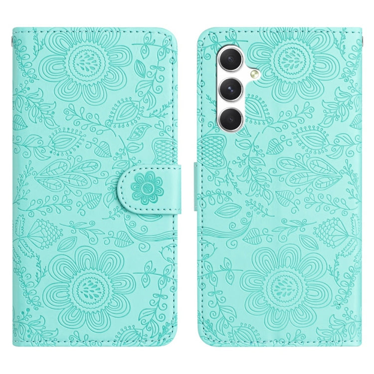 Custodia per telefono in pelle con motivo floreale in rilievo, For Samsung Galaxy A36 5G, For Samsung Galaxy A16 5G, For Samsung Galaxy A06 4G, For Samsung Galaxy A25