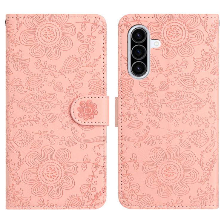 Custodia per telefono in pelle con motivo floreale in rilievo, For Samsung Galaxy A36 5G, For Samsung Galaxy A16 5G, For Samsung Galaxy A06 4G, For Samsung Galaxy A25