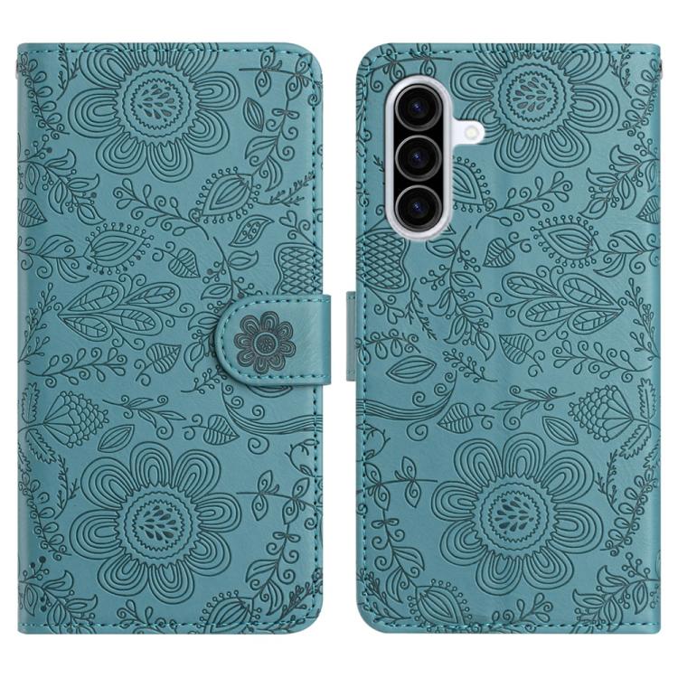 Custodia per telefono in pelle con motivo floreale in rilievo, For Samsung Galaxy A57 5G, For Samsung Galaxy A37 5G, For Galaxy A27 5G, For Samsung Galaxy A56 5G