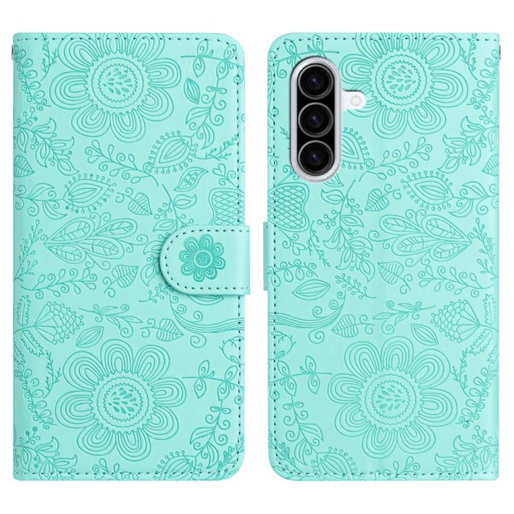 Custodia per telefono in pelle con motivo floreale in rilievo, For Samsung Galaxy A57 5G, For Samsung Galaxy A37 5G, For Galaxy A27 5G, For Samsung Galaxy A56 5G