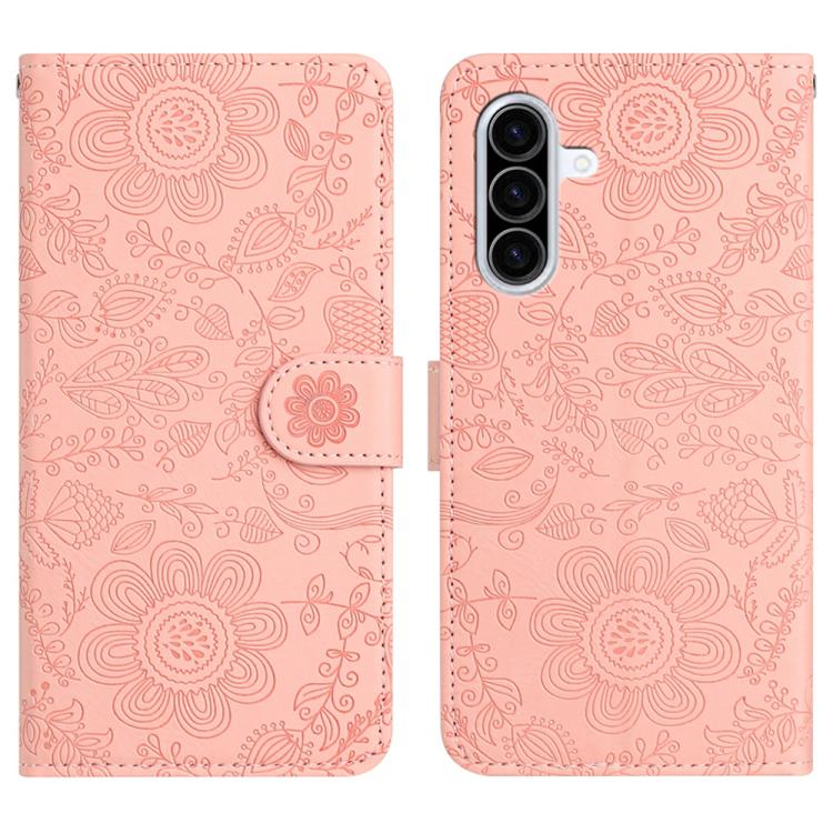 Custodia per telefono in pelle con motivo floreale in rilievo, For Samsung Galaxy A57 5G, For Samsung Galaxy A37 5G, For Galaxy A27 5G, For Samsung Galaxy A56 5G