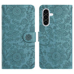 Custodia per telefono in pelle con motivo floreale in rilievo, For Samsung Galaxy A57 5G, For Samsung Galaxy A37 5G, For Galaxy A27 5G, For Samsung Galaxy A56 5G
