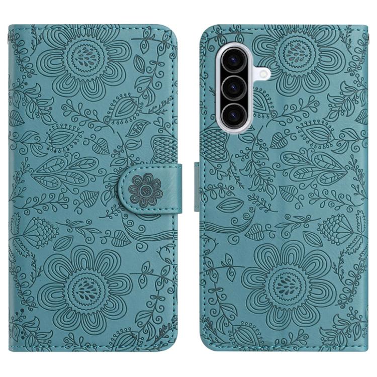 Custodia per telefono in pelle con motivo floreale in rilievo, For Samsung Galaxy A57 5G, For Samsung Galaxy A37 5G, For Galaxy A27 5G, For Samsung Galaxy A56 5G