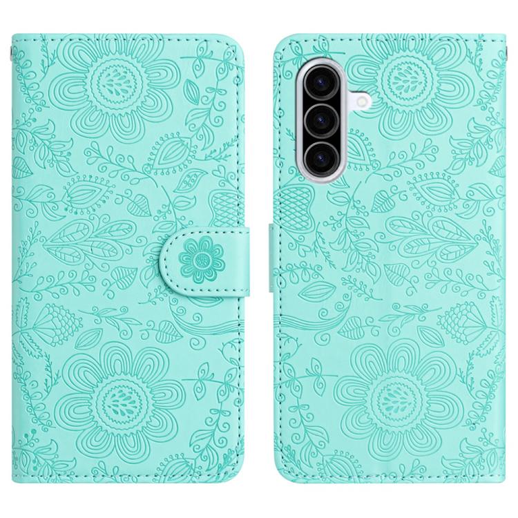 Custodia per telefono in pelle con motivo floreale in rilievo, For Samsung Galaxy A57 5G, For Samsung Galaxy A37 5G, For Galaxy A27 5G, For Samsung Galaxy A56 5G