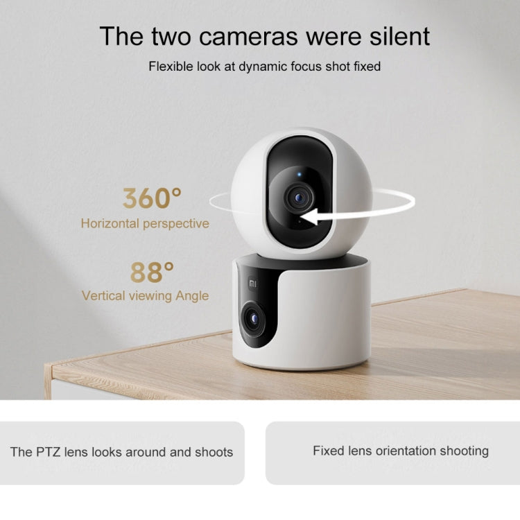 Originale Xiaomi Smart Camera C300 Dual Lens Edition 3MP Supporto rilevamento AI, spina USA, C300