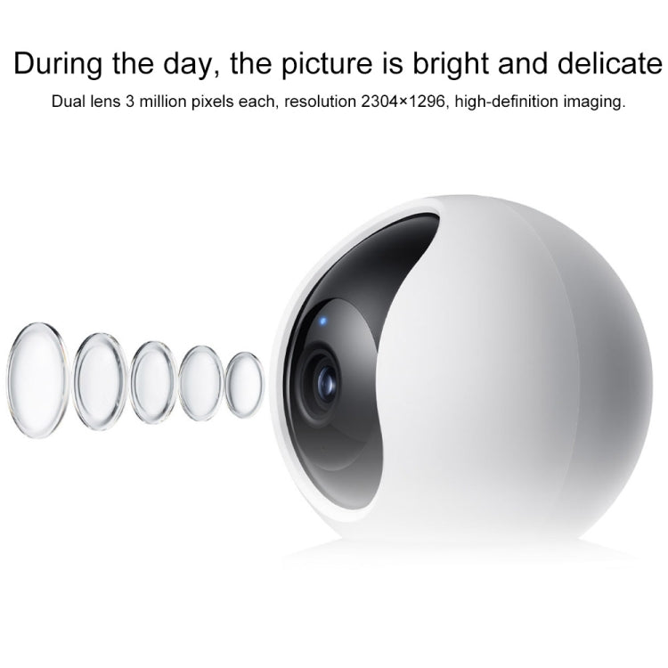 Originale Xiaomi Smart Camera C300 Dual Lens Edition 3MP Supporto rilevamento AI, spina USA, C300