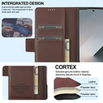Custodia per telefono in PU con trama fine smerigliata LC.IMEEKE L1 Series con slot per penna, penna non inclusa, For Samsung Galaxy Z Fold5, For Samsung Galaxy Z Fold4