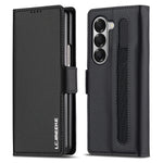 Custodia per telefono in PU con trama fine smerigliata LC.IMEEKE L1 Series con slot per penna, penna non inclusa, For Galaxy Z Fold8 5G, For Galaxy Z Fold8 Ultra 5G, For Samsung Galaxy Z Fold7 5G, For Samsung Galaxy Z Fold6