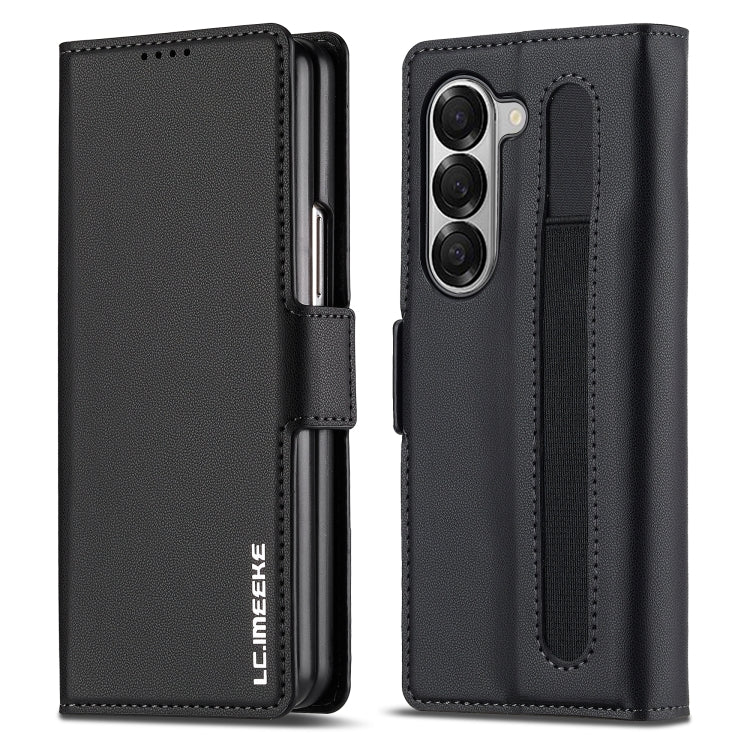 Custodia per telefono in PU con trama fine smerigliata LC.IMEEKE L1 Series con slot per penna, penna non inclusa, For Galaxy Z Fold8 5G, For Galaxy Z Fold8 Ultra 5G, For Samsung Galaxy Z Fold7 5G, For Samsung Galaxy Z Fold6