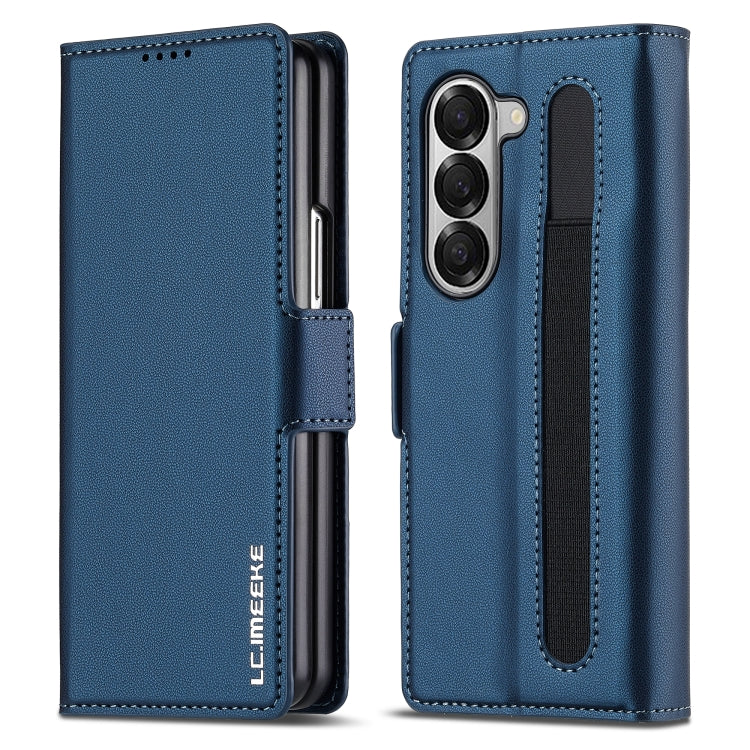 Custodia per telefono in PU con trama fine smerigliata LC.IMEEKE L1 Series con slot per penna, penna non inclusa, For Galaxy Z Fold8 5G, For Galaxy Z Fold8 Ultra 5G, For Samsung Galaxy Z Fold7 5G, For Samsung Galaxy Z Fold6
