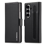 Custodia per telefono in PU con trama fine smerigliata LC.IMEEKE L1 Series con slot per penna, penna non inclusa, For Galaxy Z Fold8 5G, For Galaxy Z Fold8 Ultra 5G, For Samsung Galaxy Z Fold7 5G, For Samsung Galaxy Z Fold6