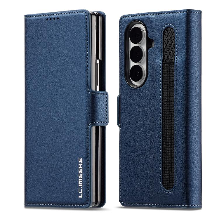 Custodia per telefono in PU con trama fine smerigliata LC.IMEEKE L1 Series con slot per penna, penna non inclusa, For Galaxy Z Fold8 5G, For Galaxy Z Fold8 Ultra 5G, For Samsung Galaxy Z Fold7 5G, For Samsung Galaxy Z Fold6