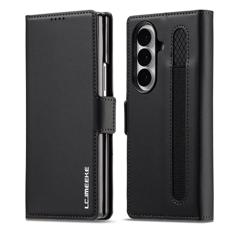 Custodia per telefono in PU con trama fine smerigliata LC.IMEEKE L1 Series con slot per penna, penna non inclusa, For Galaxy Z Fold8 5G, For Galaxy Z Fold8 Ultra 5G, For Samsung Galaxy Z Fold7 5G, For Samsung Galaxy Z Fold6