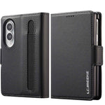 Custodia per telefono in PU con trama fine smerigliata LC.IMEEKE L1 Series con slot per penna, penna non inclusa, For Galaxy Z Fold8 5G, For Galaxy Z Fold8 Ultra 5G, For Samsung Galaxy Z Fold7 5G, For Samsung Galaxy Z Fold6